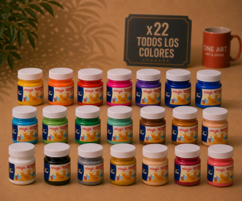 Tempera Escolar Alba Albamagic 275gr Todos los Colores x22