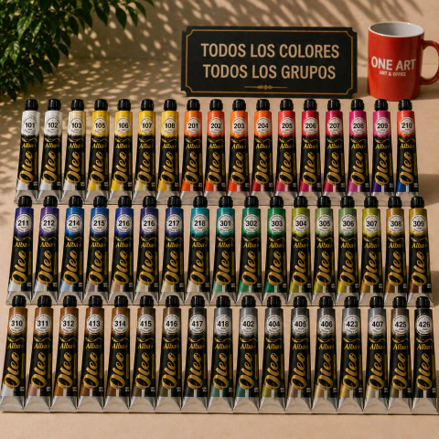 Oleo Alba Profesional 60ml Todos los Colores x50 Unidades