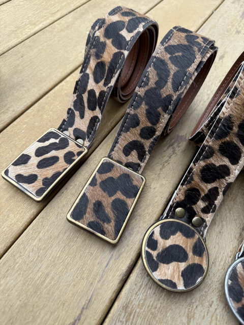 Cintos de pelo print y chapon - comprar online