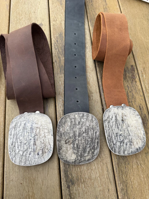 Cintos chapón de cuero natural - comprar online