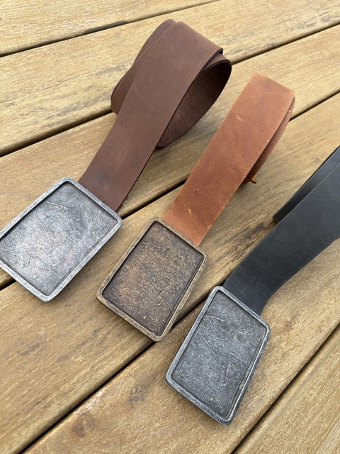 Cintos chapón, de cuero natural pase 40 - comprar online