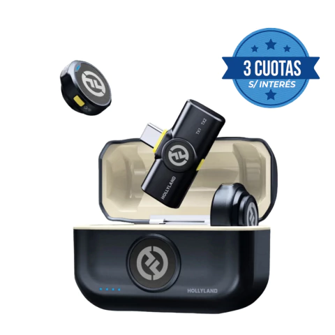 MICRÓFONO CORBATERO HOLLYLAND LARK M2 USB-C INALÁMBRICO