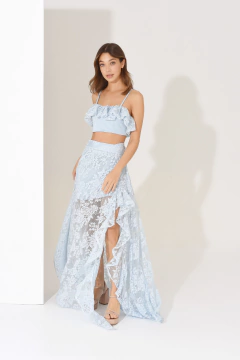 Falda Verona Celeste - comprar online