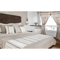 LIQUIDACION Colcha Azteca Reversible Imagine 2 1/2 Plazas Dina Gerade