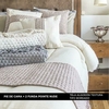 Pie de Cama pointe c/ fundas de almohadones Dina Gerade