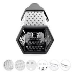 Rallador 6 Caras Hexagonal Manual Acero Inoxidable Vonne - comprar online