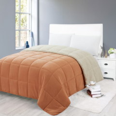 Edredón térmico Coral Fleece Brescia King size en internet