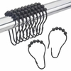 Ganchos Alfiler Negros para Cortina Baño CB