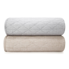 Cubrecama Cover King Simil Lino Matelaseado Sonic Malasia Palette TF en internet