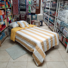 LIQUIDACION Acolchados Rayé Hogar Collection 1 1/2 Plazas - EntreSabanas.com - Tu Blanquería Online