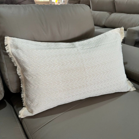 Fundas de Almohadón Rústica Dina Gerade 70x40 (Pack de 2 unidades) -