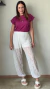 Calça Renda Aladim com Shorts Branca - Aliá Brand