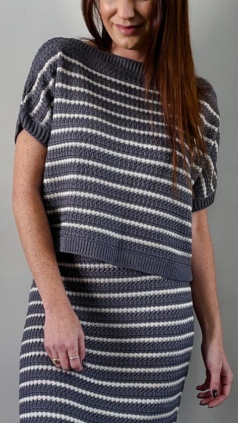 Blusa Tricot Gaia Cinza - comprar online