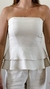 Blusa Alfaiataria Leticia sem Alças Caqui - Aliá Brand