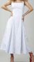Image of Vestido Midi Listras Tricoline