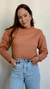 Blusa Tricot Básica Mocha na internet