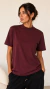 T-shirt Gola Alta Bordô 100% Algodão - comprar online