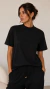 T-shirt Gola Alta Preta 100% Algodão - comprar online
