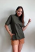 Camiseta Fenda Lateral Militar - comprar online