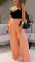 Calça Pantalona Mabe Pêssego - Aliá Brand