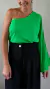 Blusa Virgínia 1 Ombro Verde - Aliá Brand