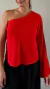 Blusa Virgínia 1 Ombro Vermelha - Aliá Brand