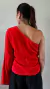 Blusa Virgínia 1 Ombro Vermelha - loja online