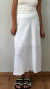 Saia Midi Crepe Serena Branca - online store