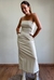 Imagem do Vestido Midi Couro Sintético Off White