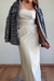 Vestido Midi Couro Sintético Off White na internet