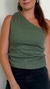 Imagem do Blusa 1 Ombro Canelada Bianca Verde Militar
