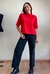 Camiseta Feminina We Gola Alta Vermelha - Aliá Brand
