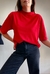 Camiseta Feminina We Gola Alta Vermelha