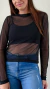 Imagem do Blusa Tule Ibiza Preta + Top Suplex