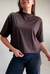 Camiseta Feminina We Gola Alta Marrom - loja online