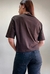 Camiseta Feminina We Gola Alta Marrom - Aliá Brand