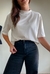 Camiseta Feminina We Gola Alta Branca - comprar online