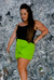Shorts Saia Shine Verde - Aliá Brand