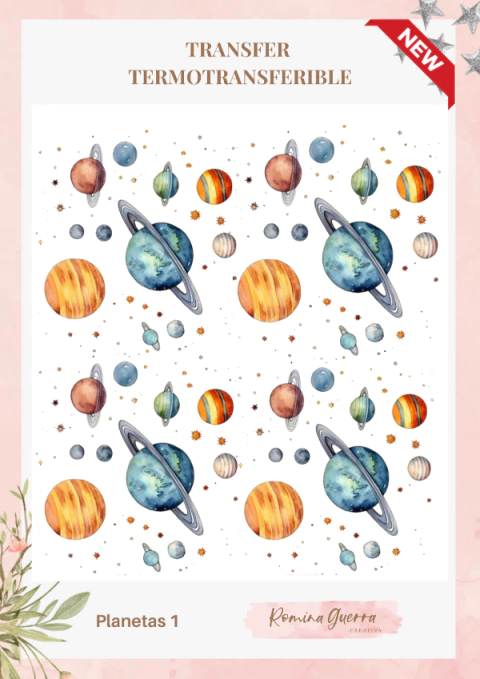 Transfer termotransferible - Planetas 1
