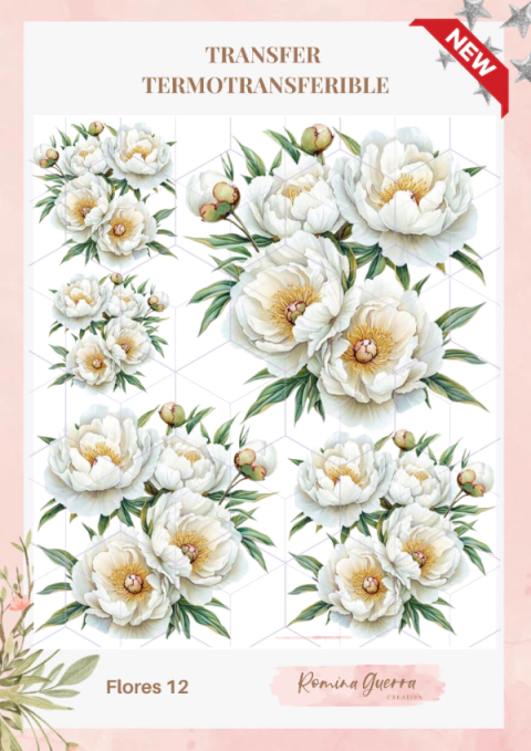 Transfer termotransferible - Flores 12