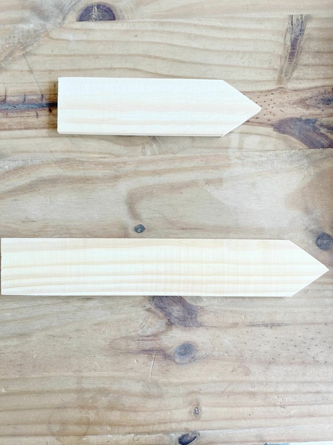 FLECHAS DE MADERA con y sin soga