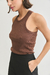 MUSCULOSA ANASTASIA MARRON - tienda online