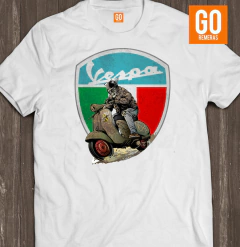 REMERA -VESPA, RIDER- - Goremeras