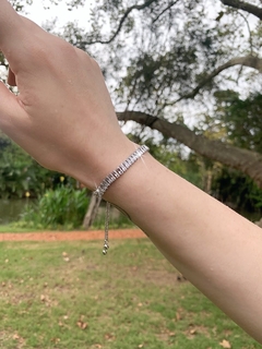 Pulsera plateada de zirconia RENATA - comprar online