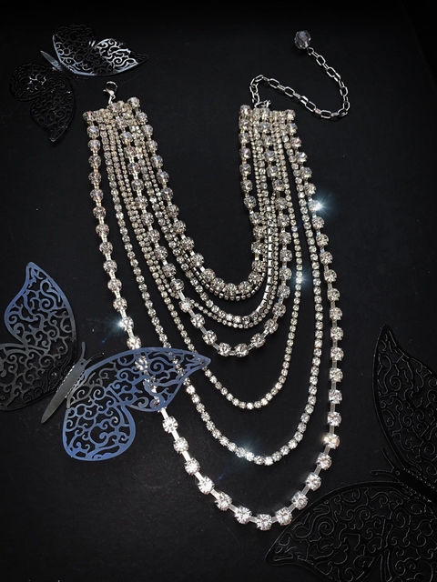 Collar multi vueltas de strass MOONLIGHT