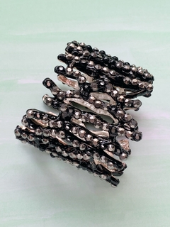 Brazalete negro de strass ORELLE