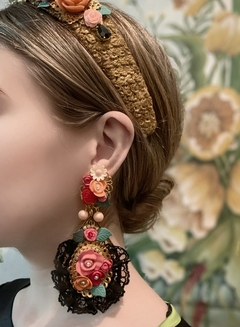 Aros de flores y encaje JEN - Gabriella Capucci
