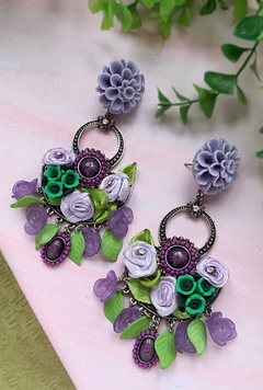 Aros de flores lilas LILACS - comprar online