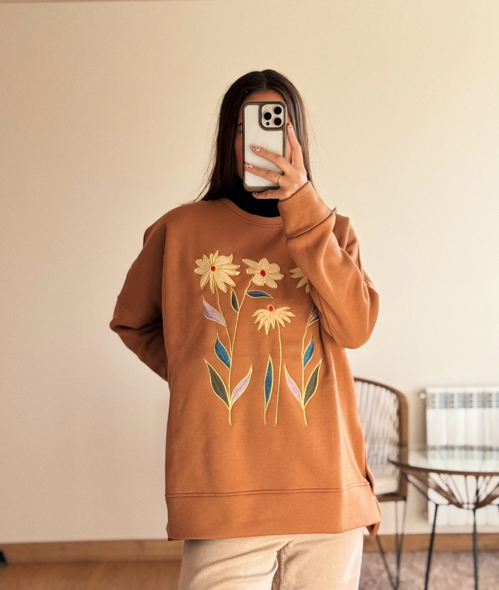 Buzo Flora Camel