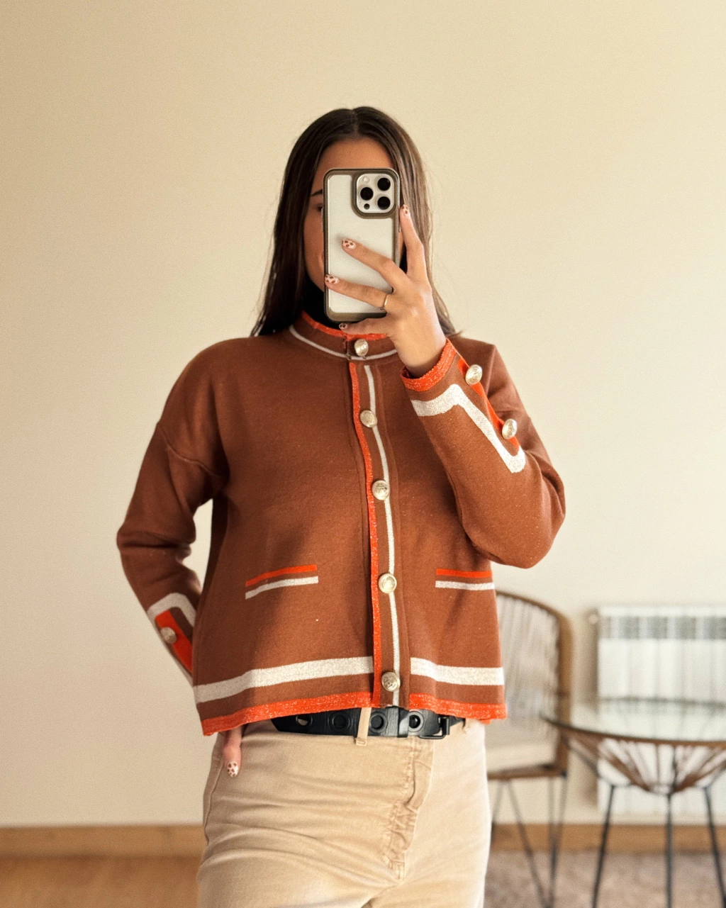 Cardigan Nova Camel.